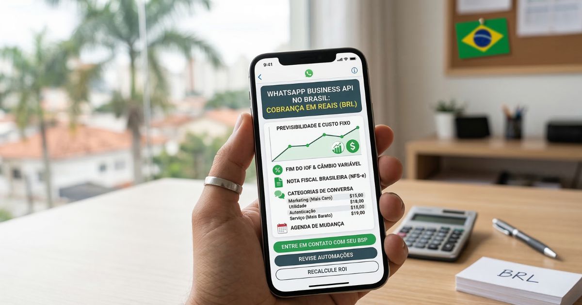 Meta passa a cobrar a WhatsApp Business API em reais no Brasil, com pagamento via boleto